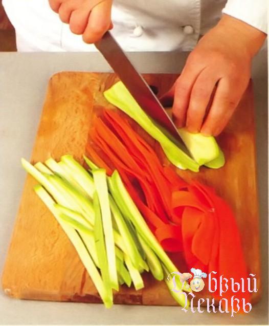 Запеканка из кабачков с морковью приготовление
