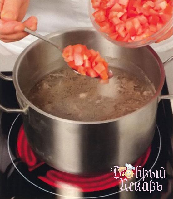 Суп из фасоли со свежими помидорами приготовление6